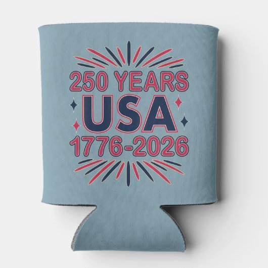 Rafraîchisseur Pour Canette 250 ans USA | Semiquinentenaire 1776-2026 (Dos)
