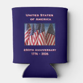 Rafraîchisseur Pour Canette 250e anniversaire USA Patriotic American Flags (Dos)