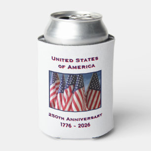 Rafraîchisseur Pour Canette 250e anniversaire USA Patriotic American Flags