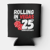 Rafraîchisseur Pour Canette 25e Anniversary Married 25 ans (Devant)