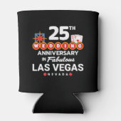 Rafraîchisseur Pour Canette 25e Wedding Anniversary Couples Las Vegas Trip (Dos)
