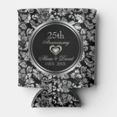 Rafraîchisseur Pour Canette 25th Wedding Anniversary (Devant)