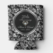 Rafraîchisseur Pour Canette 25th Wedding Anniversary (Dos)