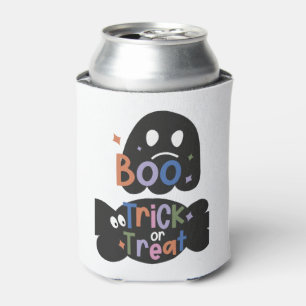 Rafraîchisseur Pour Canette 2 En un Stickers Halloween Boite et Trick ou Treat