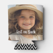 Rafraîchisseur Pour Canette 2 Photos avec votre propre mème Conversation Snap (Dos)