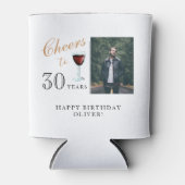 Rafraîchisseur Pour Canette 30 ans Vin rouge 30e anniversaire Photo (Devant)