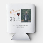 Rafraîchisseur Pour Canette 30 ans Vin rouge 30e anniversaire Photo (Dos)