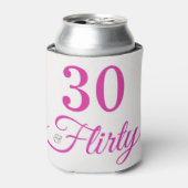 Rafraîchisseur Pour Canette 30 & Flirty Pink and Grey 30e anniversaire (Can devant)
