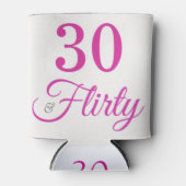 Rafraîchisseur Pour Canette 30 & Flirty Pink and Grey 30e anniversaire (Devant)