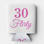 Rafraîchisseur Pour Canette 30 & Flirty Pink and Grey 30e anniversaire (Dos)