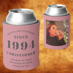Rafraîchisseur Pour Canette 30e anniversaire rose et gris 1994 Modèle photo