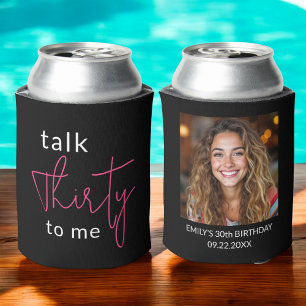 Rafraîchisseur Pour Canette 30ème Trente Photo Fête d'anniversaire