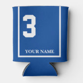 Rafraîchisseur Pour Canette 3 Bleu avec Blanche Cheval Couverture de selle per (Devant)