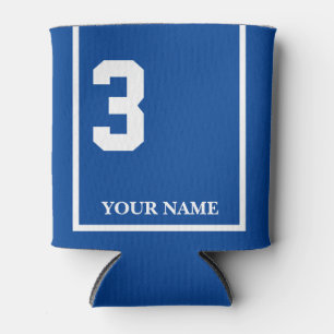 Rafraîchisseur Pour Canette 3 Bleu avec Blanche Cheval Couverture de selle per