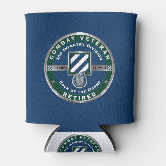 Rafraîchisseur Pour Canette 3e division d'infanterie Ancien combattant à la re (Devant)