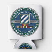 Rafraîchisseur Pour Canette 3e division d'infanterie Tempête du désert (Dos)