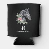 Rafraîchisseur Pour Canette 40 et fabuleuse tête de cheval noir (Devant)