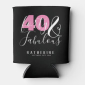 Rafraîchisseur Pour Canette 40 Et fabuleux Elégant 40e anniversaire fête perso (Devant)