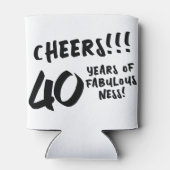 Rafraîchisseur Pour Canette 40 & Fabuleux anniversaire moderne simple photo pe (Dos)