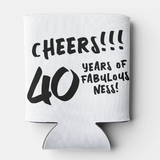 Rafraîchisseur Pour Canette 40 & Fabuleux anniversaire moderne simple photo pe (Dos)