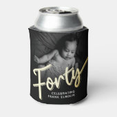 Rafraîchisseur Pour Canette 40 script or 40e anniversaire photos (Can Dos)