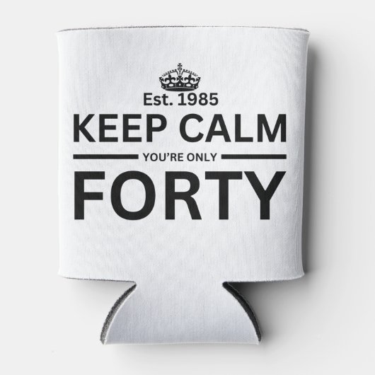 Rafraîchisseur Pour Canette 40e anniversaire (Devant)