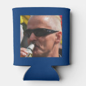 Rafraîchisseur Pour Canette 40e anniversaire Modèle photo d'or bleu (Dos)