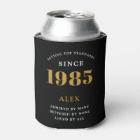 40e anniversaire Nom 1985 Black Gold Elegant Chic