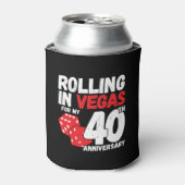 Rafraîchisseur Pour Canette 40e Anniversary Married 40 ans (Can devant)