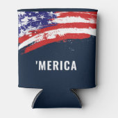 Rafraîchisseur Pour Canette 4 juillet drapeau de l'Amérique (Devant)