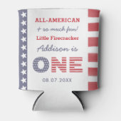 Rafraîchisseur Pour Canette 4 juillet Firecracker 1er Anniversaire Fête Favori (Devant)