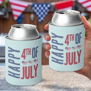 Rafraîchisseur Pour Canette 4 juillet Mignon Drapeau américain Patriotique USA