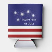 Rafraîchisseur Pour Canette 4 juillet personnalisable peut refroidir avec Fire (Devant)