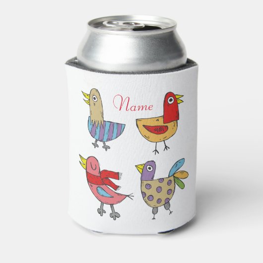 Rafraîchisseur Pour Canette 4 Oiseaux amusants Thunder_Cove (Can Dos)