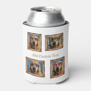 Rafraîchisseur Pour Canette 4 Photo Collage Chiens Vintages Chiens de cadre An