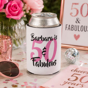 Rafraîchisseur Pour Canette 50 ans et Fabuleux Anniversaire Personnalisé