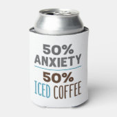 Rafraîchisseur Pour Canette 50% d'anxiété 50% café glacé (Can devant)