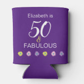 Rafraîchisseur Pour Canette 50 et fabuleux avec marguerites (Dos)