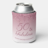 Rafraîchisseur Pour Canette 50 et fabuleux Rose Gold rose Parties scintillant (Can Dos)