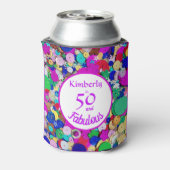Rafraîchisseur Pour Canette 50 et fabuleux Sequin Anniversaire Can Cooler (Can Dos)