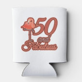 Rafraîchisseur Pour Canette 50 et fabuleux thème Flamant rose fête d'anniversa (Dos)