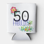 Rafraîchisseur Pour Canette 50 et fabuleux Tropical 50e anniversaire (Devant)