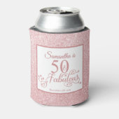 Rafraîchisseur Pour Canette 50 Fabuleux Rose Parties scintillant Élégant 50e a (Can Dos)