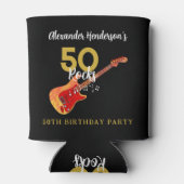 Rafraîchisseur Pour Canette 50 Rocks fête d'anniversaire pour lui (Dos)