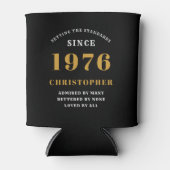 Rafraîchisseur Pour Canette 50e anniversaire Black Gold avec photo (Devant)