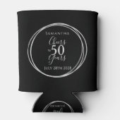 Rafraîchisseur Pour Canette 50e anniversaire Black Silver encourage à 50 ans (Dos)