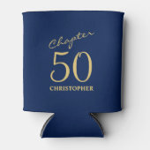 Rafraîchisseur Pour Canette 50e anniversaire Chapitre 50 Or bleu (Devant)