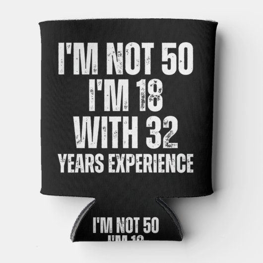 Rafraîchisseur Pour Canette 50E Anniversaire Drôle (Devant)