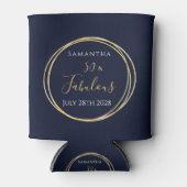 Rafraîchisseur Pour Canette 50e anniversaire Marine Gold Parti personnalisé Fa (Devant)