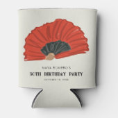 Rafraîchisseur Pour Canette 50ème Fan Flamenco Rouge (Devant)